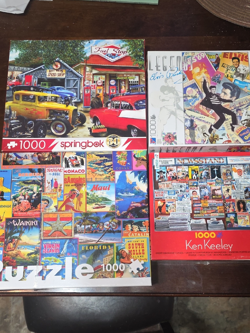 Lot of Four Puzzles 1000 Pcs